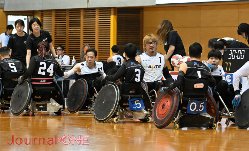 車いすラグビー 日本選手権予選 沖縄大会| 4戦全勝で1位通過したBRITZにはリオパラ銅メダリストに導いた "ミスター車いすラグビー" 元日本代表監督・荻野 晃一選手が新加入-Journal-ONE撮影