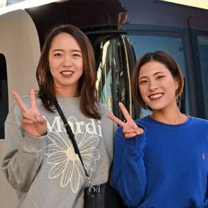大垣ミナモ・伊藤梨里花外野手と井上美樹外野手-Journal-ONE撮影