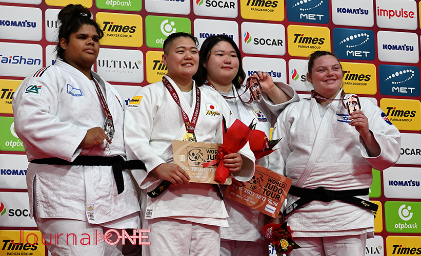 柔道グランドスラム東京2023 | 女子78kg超級で金メダルを獲得した弱冠20歳、日本体育大学2年の新井 万央選手-Journal-ONE撮影
