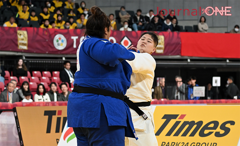 柔道グランドスラム東京2023 | 女子78kg超級で金メダルを獲得した弱冠20歳、日本体育大学2年の新井 万央選手-Journal-ONE撮影