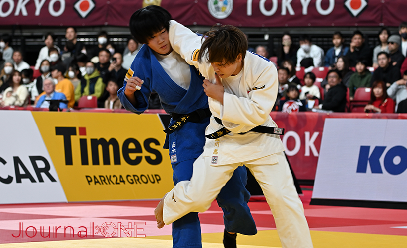 柔道グランドスラム東京2023 | パリ五輪代表争いの女子63kg級の3位決定戦で代表候補の堀川恵選手(パーク24)は髙木水月(明治国際医療大)と日本人対決-Journal-ONE撮影