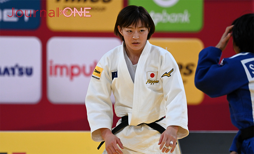 柔道グランドスラム東京2023 | パリ五輪内定の女子48kg級の角田 夏実選手(SBC湘南美容クリニック)は全試合を腕挫十字固で一本勝ちして優勝する離れ業を見せた-Journal-ONE撮影