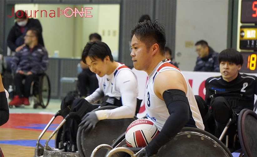 車いすラグビー日本選手権 | 第25回の決勝戦で最多得点を挙げたTOHOKU STORMERSの橋本勝也選手は日本代表のエースとしてパリパラリンピックでの活躍も期待される-Journal-ONE撮影