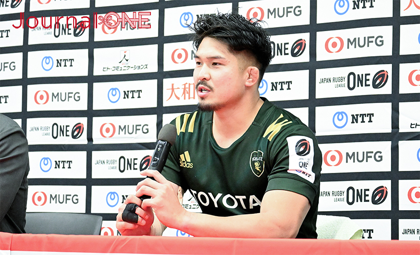 ラグビーリーグワン第4節 | パナソニックvsトヨタ ヴェルブリッツの試合を振り返る姫野和樹キャプテン-Journal-ONE撮影