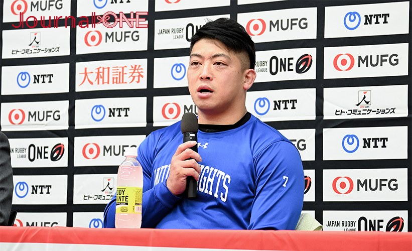 ラグビーリーグワン第4節 | パナソニックvsトヨタ ワイルドナイツの坂手淳史主将は令和6年能登半島地震の被災者を気遣うコメント-Journal-ONE撮影