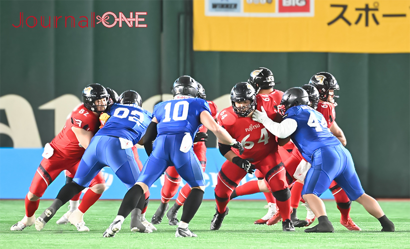 アメリカンフットボールRICEBOWL | 富士通フロンティアーズVSパナソニックインパルス試合-Journal-ONE撮影