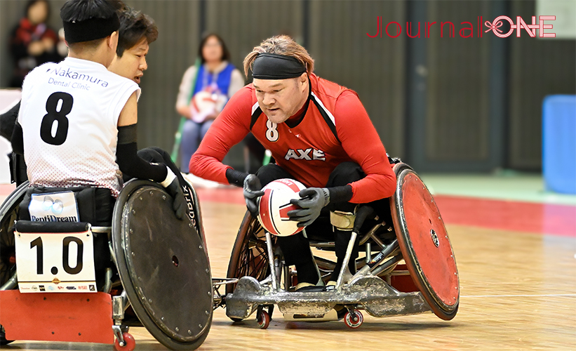 車いすラグビー日本選手権 | AXEは追い詰められた第4Qにベテランのニック・コバック Nicholas (Nick) Kovac選手の活躍でRIZE CHIBAを振り切った -Journal-ONE撮影