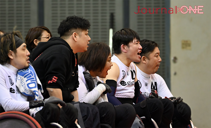 車いすラグビー日本選手権 | 5位決定戦でRIZE CHIBAは一時3点差まで迫り盛り上がるベンチ-Journal-ONE撮影