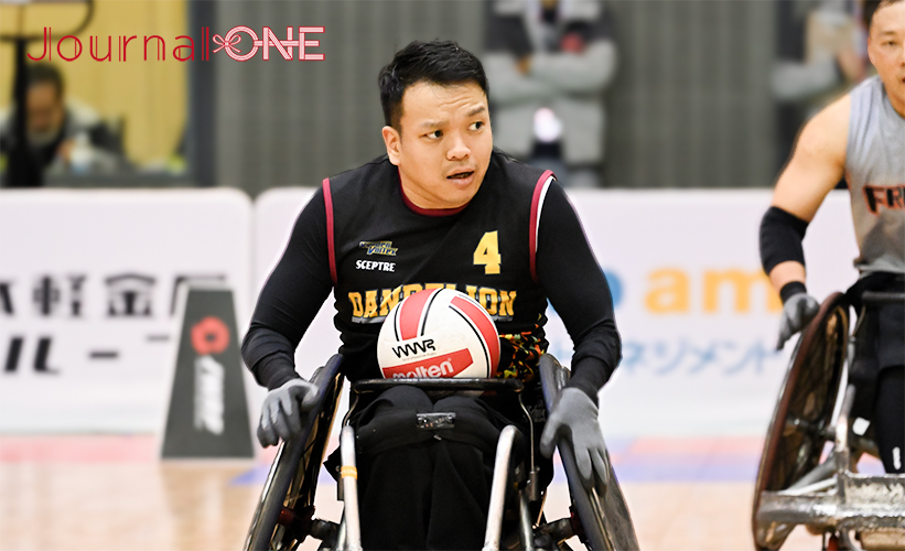 車いすラグビー日本選手権 | 3位決定戦に回った昨年王者のFreedomに真っ向勝負を挑むFukuoka DANDELIONの堀貴志選手は序盤に活躍を見せて接戦に持ち込んだ-Journal-ONE撮影