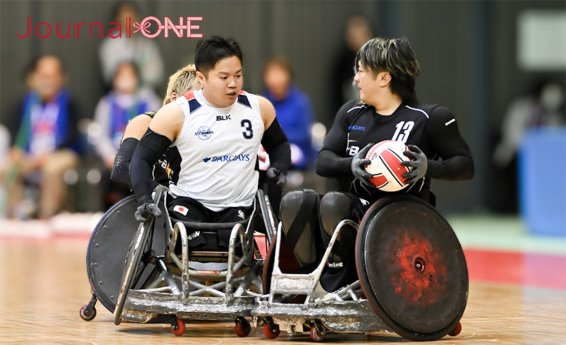 車いすラグビー日本選手権 | 第25回の決勝戦で対峙したBLITZ島川慎一選手とTOHOKU STORMERS橋本勝也選手の日本代表ハイポインター同士のマッチアップ-Journal-ONE撮影