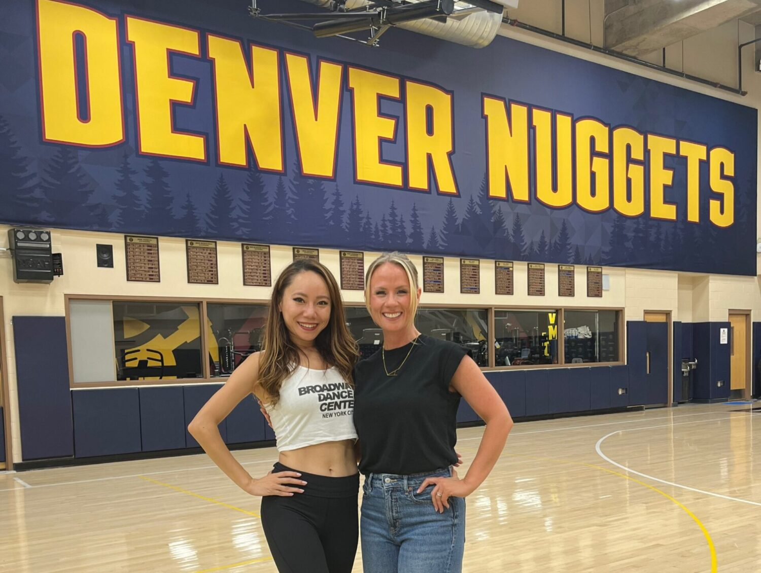 チアダンサーのMinoriさん | NBA Denver Nuggetsのトライアウトでディレィターと-ご本人提供