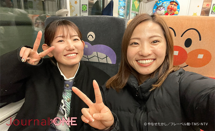 四国を元気に! | JR四国と女子ソフト・伊予銀行ヴェールスの地域創生 川口茉菜,庄村瑠衣、遠藤杏樺の3選手がJR四国の人気列車”アンパンマン列車”に乗車-Journal-ONE