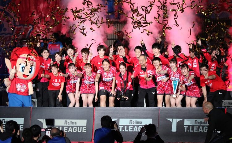 Journal-ONE | 卓球ノジマＴリーグ女子の優勝を飾った日本生命レッドエルフ