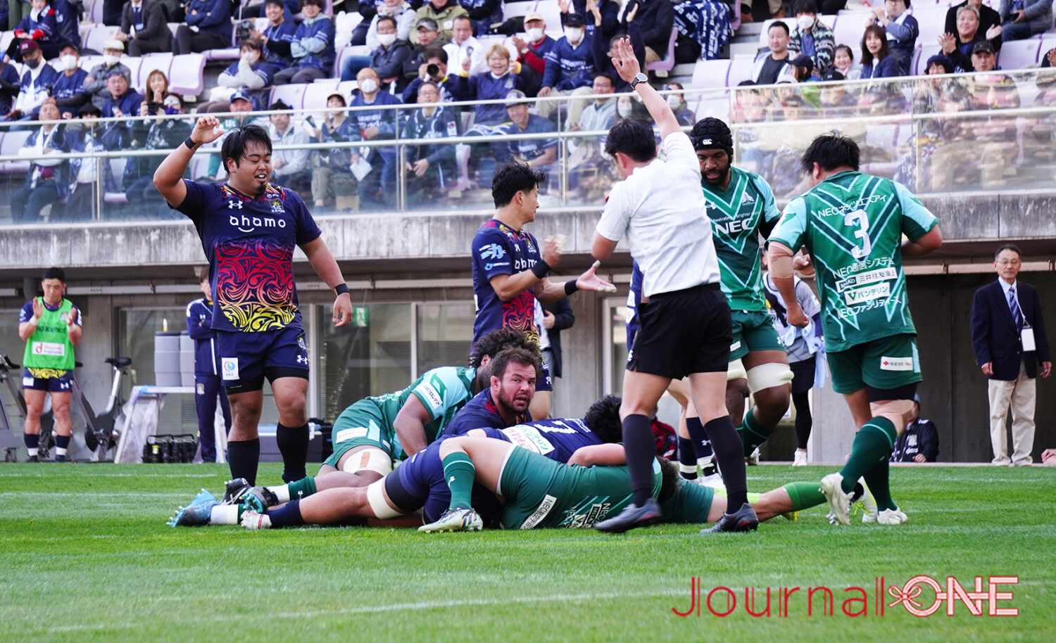 ラグビーリーグワン | D2最終節 浦安DRvsGR東葛の一戦に6千人以上が集まる-Journal-ONE撮影