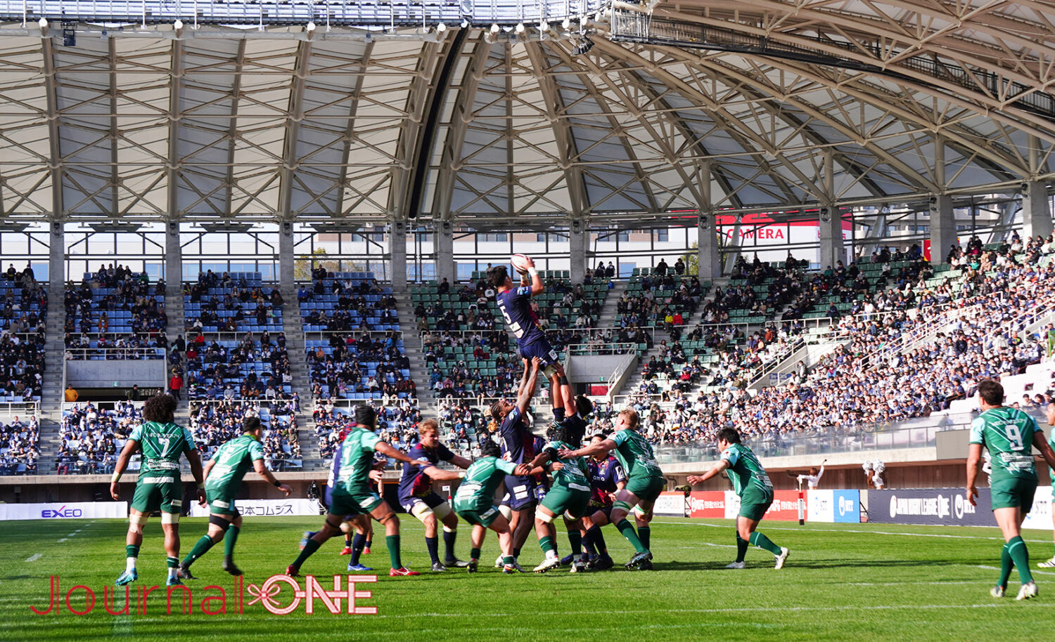 ラグビーリーグワン | D2最終節 浦安DRvsGR東葛の一戦に6千人以上が集まる-Journal-ONE撮影