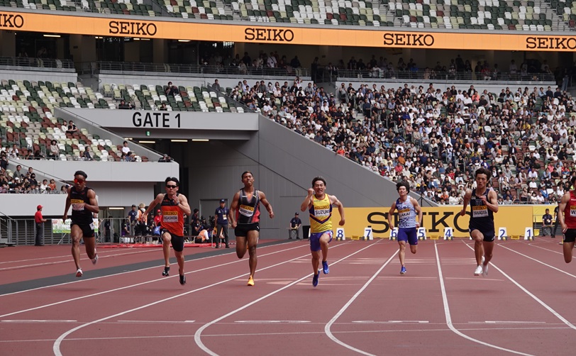 Journal-ONE | 好調の栁田大輝(右)がセイコーゴールデングランプリ男子100mで初優勝
