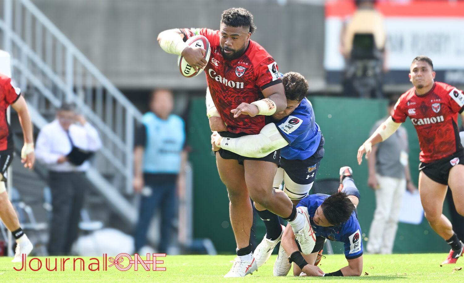 Journal-ONE | ラグビーリーグワン準決勝 埼玉パナソニックワイルドナイツvs横浜キヤノンイーグルス 圧倒的なフィジカルでトライもあげた横浜EのFL Sione Halasili(シオネ・ハラシリ)