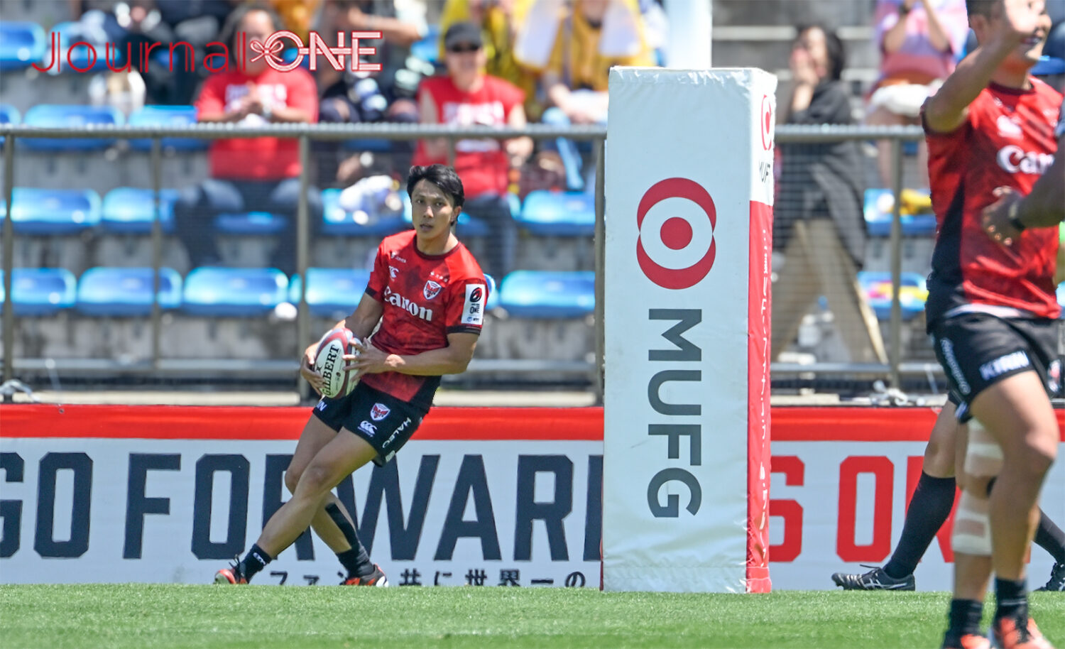 Journal-ONE | ラグビーリーグワン3位決定戦 東京SGと横浜Eの試合で3本目のトライをする松井千士(横浜E)
