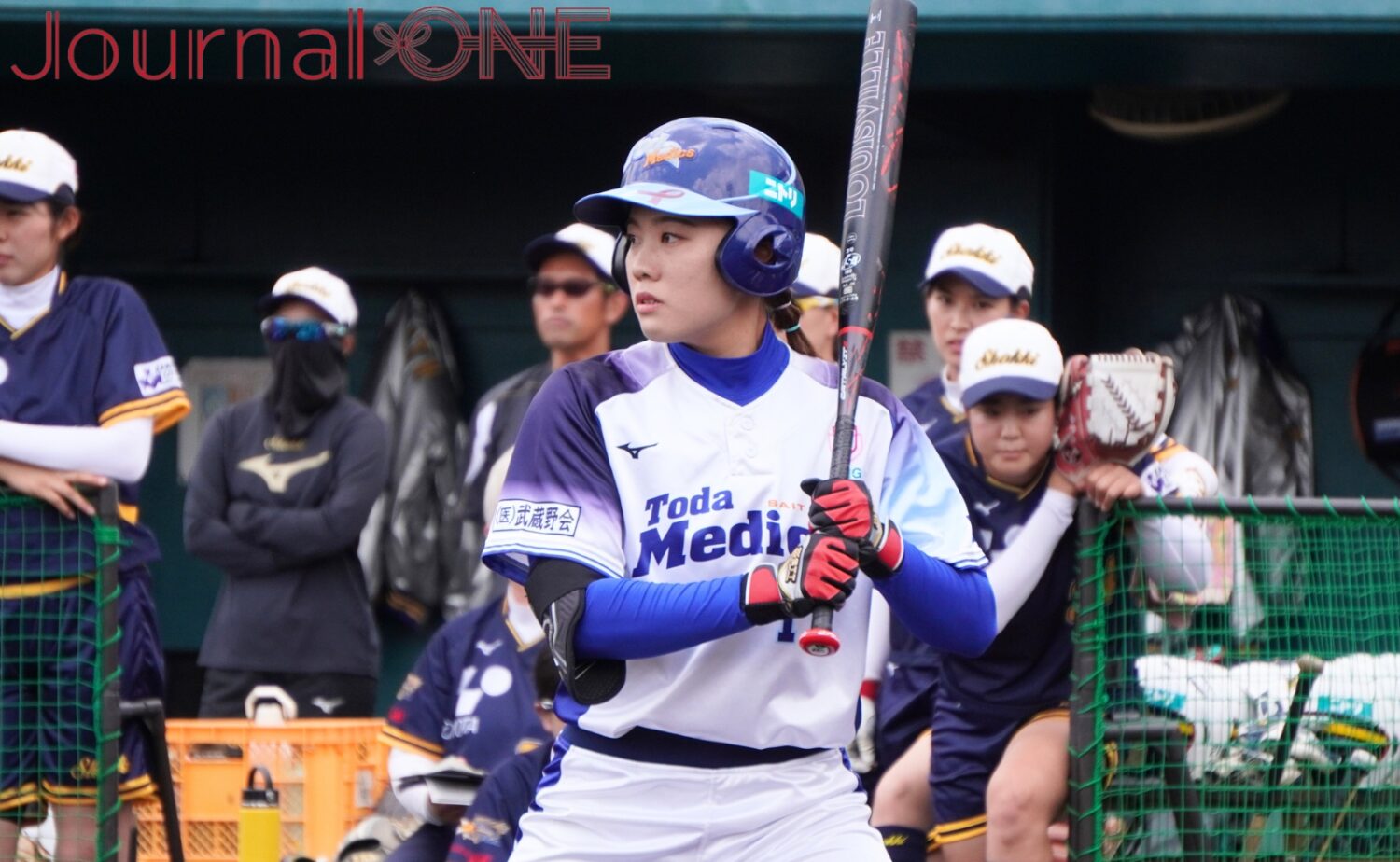 Journal-ONE | JDリーグ ソフト 戸田中央vs自動織機 好投手相手にも粘りの打撃を見せる佐藤杏美(戸田中央)