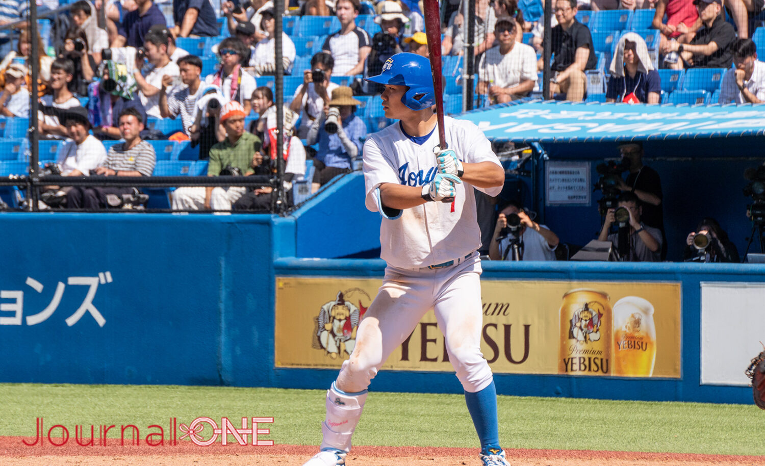 Journal-ONE | 第73回全日本大学野球選手権決勝 早稲田大vs青山学院大 藤原夏暉(青学大)が逆転の中全適時打を放つ