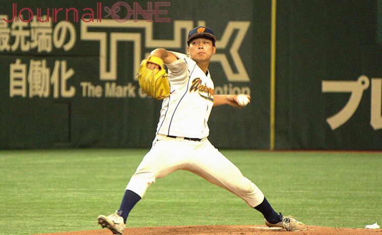 Journal-ONE | 第73回全日本大学野球選手権 和歌山大 vs 東日本国際大学 7回1失点の好投を見せた和歌山大学先発の島龍成（履正社高）