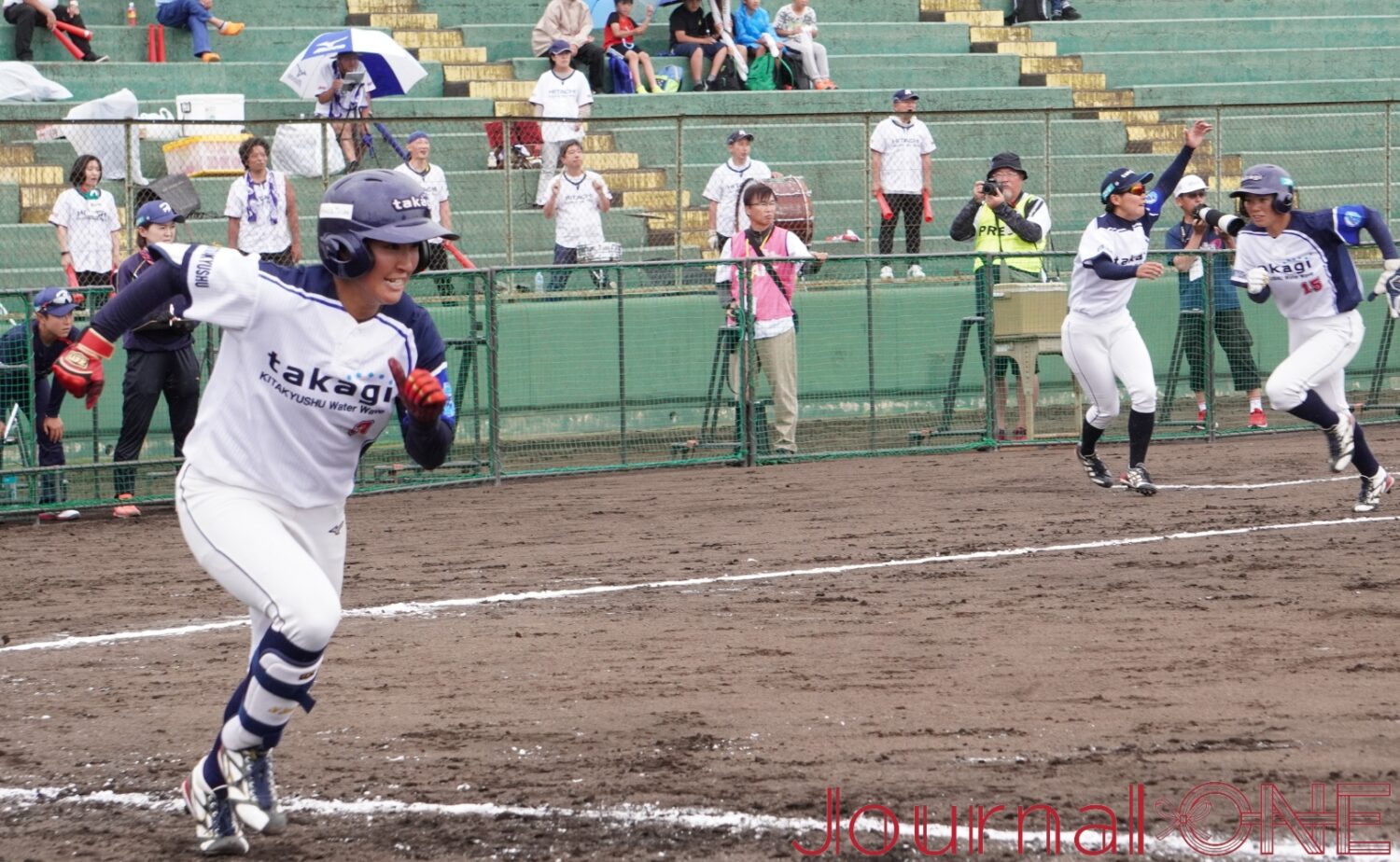 Journal-ONE | ソフトボール JDリーグ 交流戦 日立vsタカギ 山根悠夏(タカギ)の適時打で追いすがる