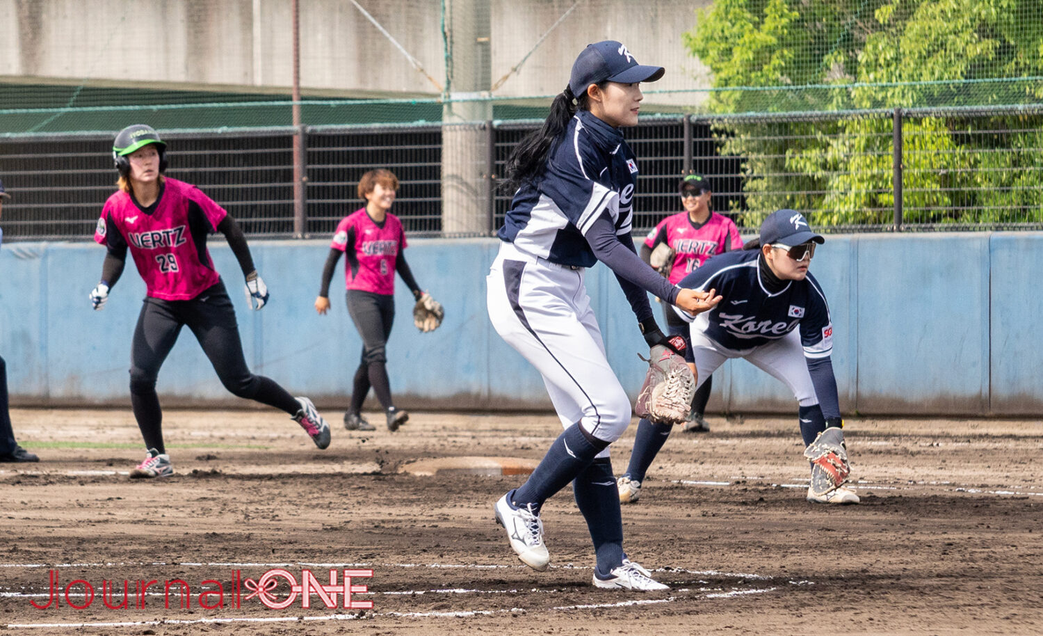 JournalーONE | ランナーを出しながらも好投した韓国代表のチェ・ヨンジ(CHOI YEONJI)-Journal-ONE撮影