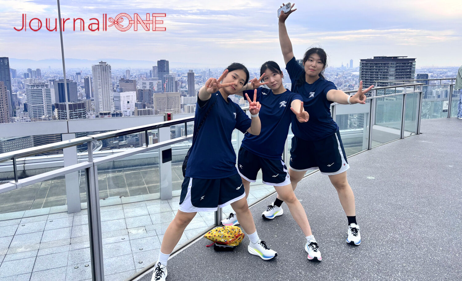 Journal-ONE撮影 韓国代表女子ソフトボールチーム大阪観光特集