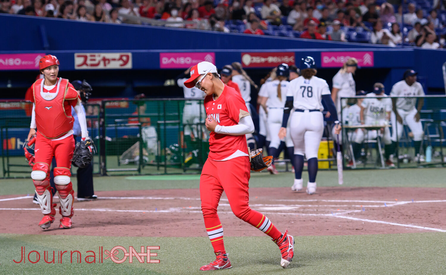 JournalｰONE | 日米対抗ソフトボール2024第1戦 先発の後藤希友（トヨタ）はピンチでも落ち着いた等級を披露した-Jouurnal-ONE撮影