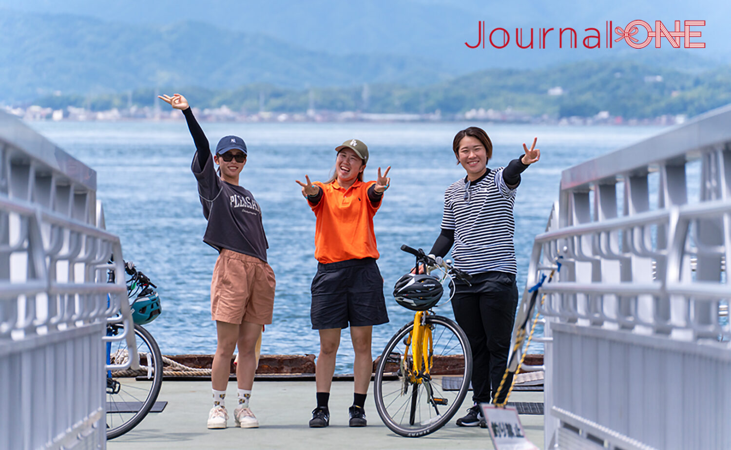 目の前に広がるしまなみ海道の空と海
