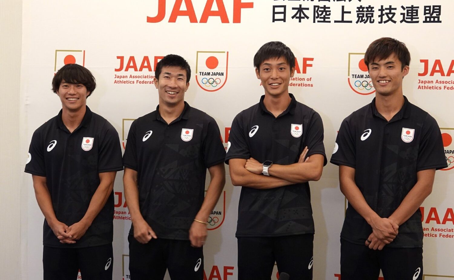 Journal-ONE | パリ五輪陸上 5位入賞の男子4×100mリレーメンバー(左から坂井隆一郎、桐生祥秀、上山紘輝、栁田大輝)この種目での五輪入賞は、メダル獲得を含めて8回目となる