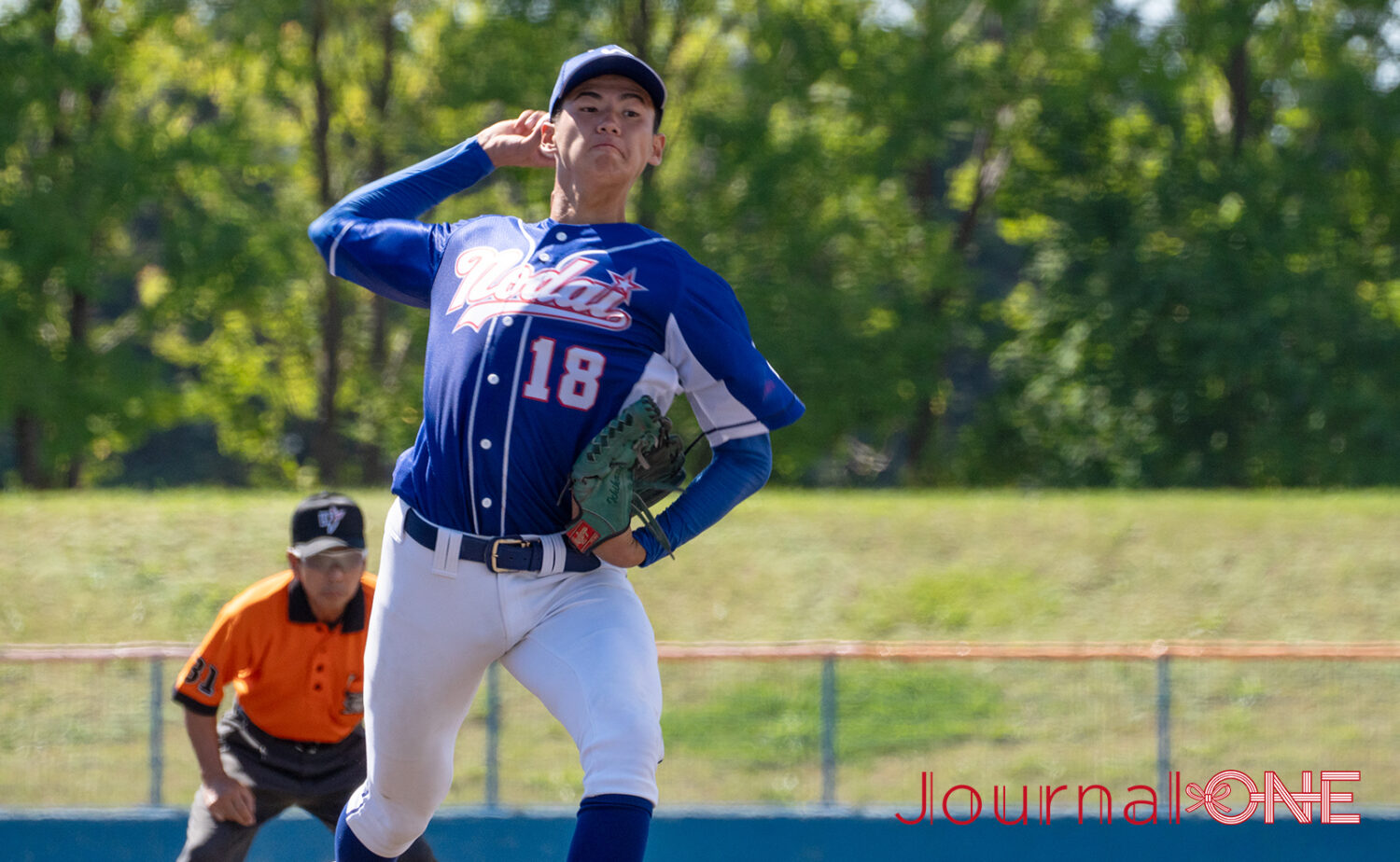 JournalーONE | 釧路公大戦2回戦に先発した根布 一嘉投手(北海道・北海学園札幌高)-JournalーONE撮影