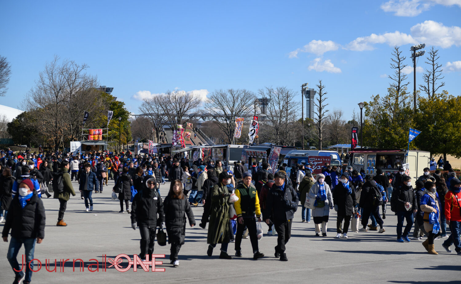 1万人を超えるファンが集まった熊谷公園ラグビー場-JournalーONE撮影