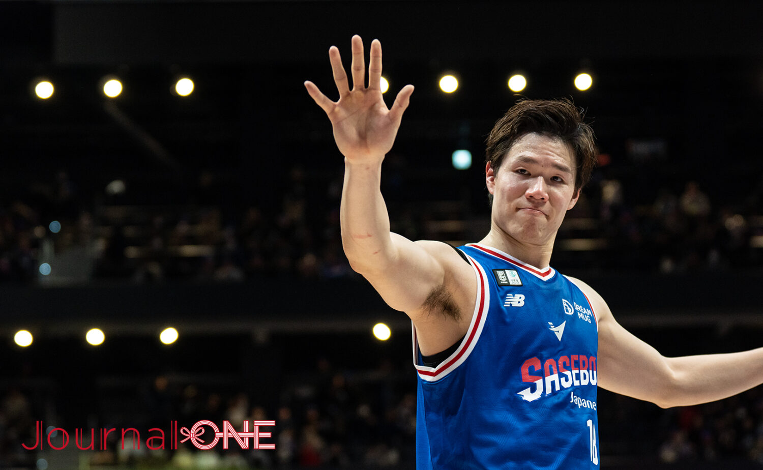 長崎ヴェルカのエース・馬場雄大選手は抜群の人気も誇る-JournalーONE撮影