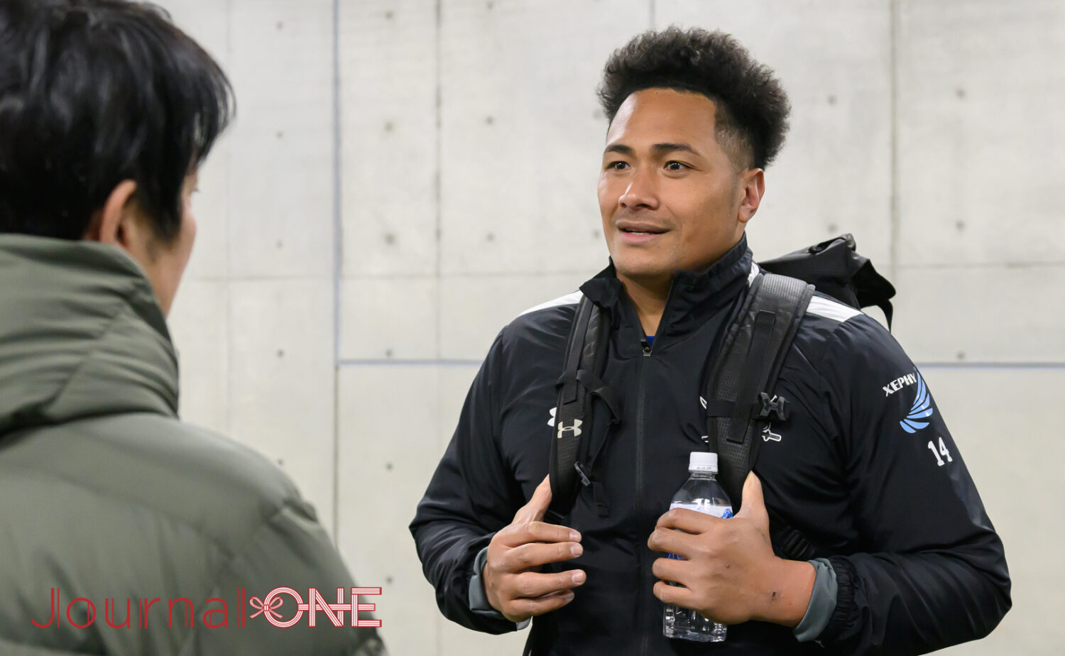激闘を振り返るヴァルアサエリ愛選手(埼玉WK)-JournalーONE撮影