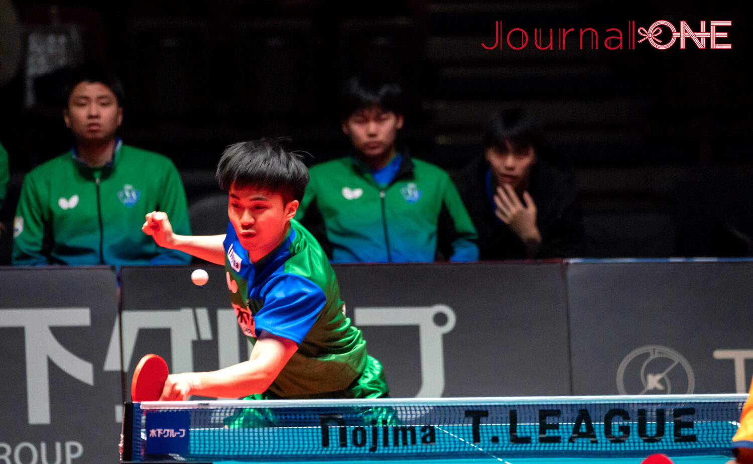 台湾のエース・リン ユンジュ選手が危なげない戦いを見せてKM東京が勝利-JournalーONE撮影