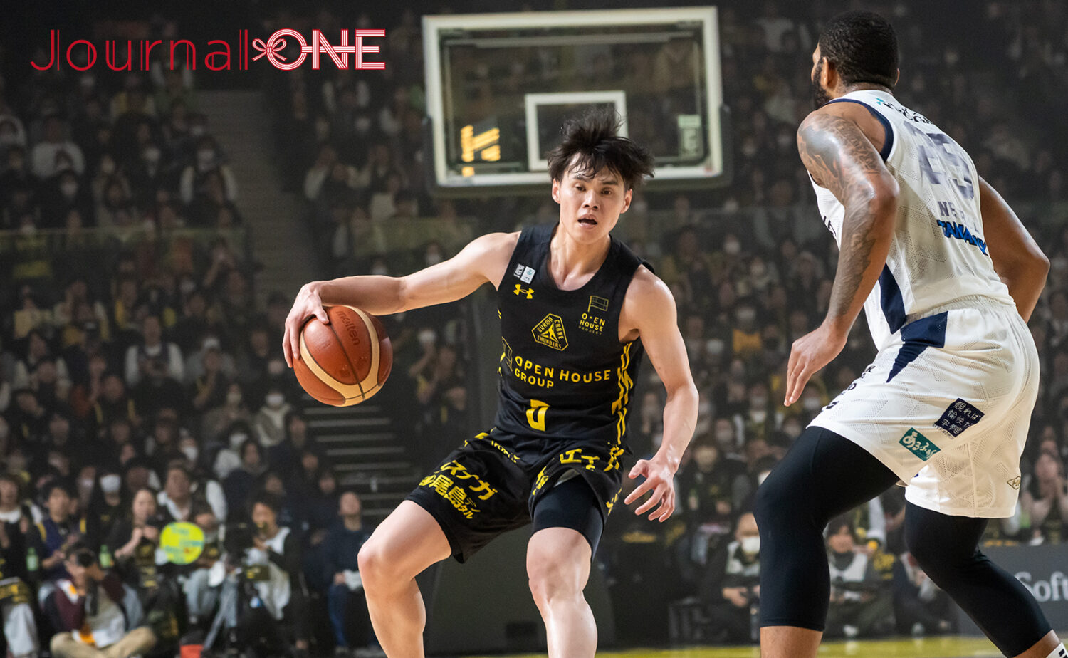 ここ一番にシュートを決めた藤井祐眞選手(群馬)∸Journal-ONE撮影