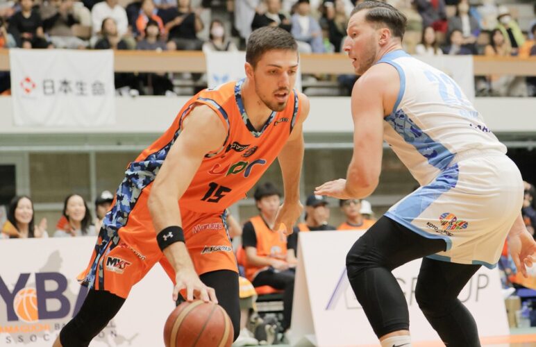 来期も日本でのプレーを望むブレイク・プレストン選手‐山口パッツファイブ提供