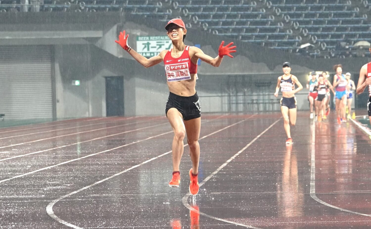 2年ぶり4回目の日本選手権者となった廣中。復活を印象づけるレースだった‐児玉育美撮影