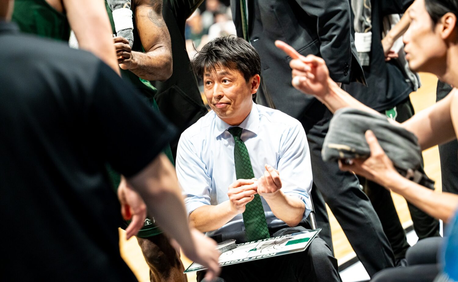 神戸ストークスの東頭俊典HC-（C）KOBE STORKS提供