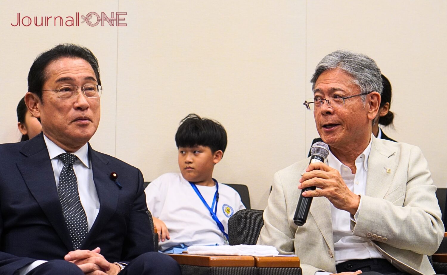 活動の経緯を話す久保秀夫CIESF理事長（右）-Journal-ONE撮影