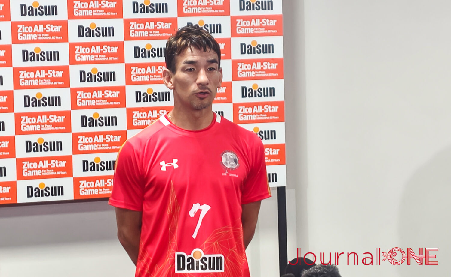 ジーコ、ロナウジーニョ、中田英寿、小野伸二が参加した平和を訴えるサッカー試合＠エディオンピースウイング広島