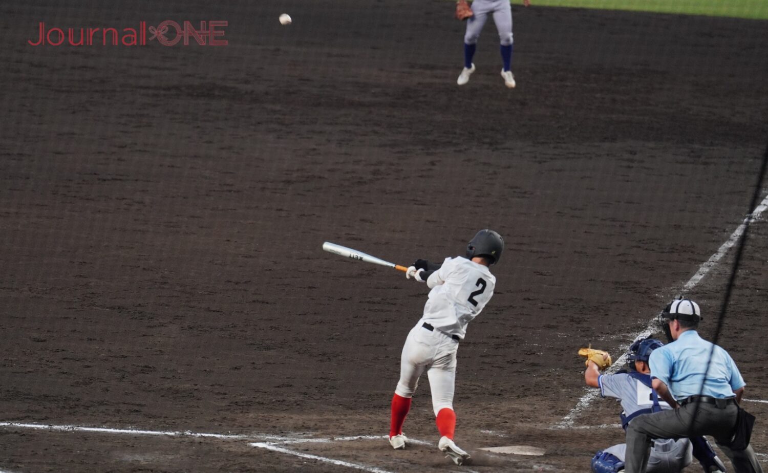 開幕戦で2安打の活躍を見せた山下(創成館)-Journal-ONE撮影