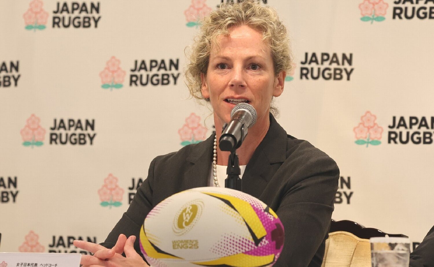 日本代表を率いて2度目Ｗ杯出場となるマッケンジーHC-斉藤健仁撮影