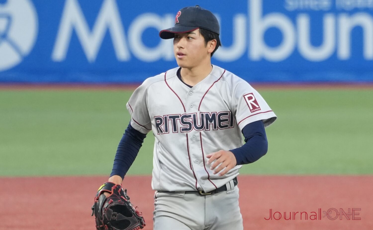 明治神宮野球大会で10者連続三振の新記録を達成した有馬（立命館大）