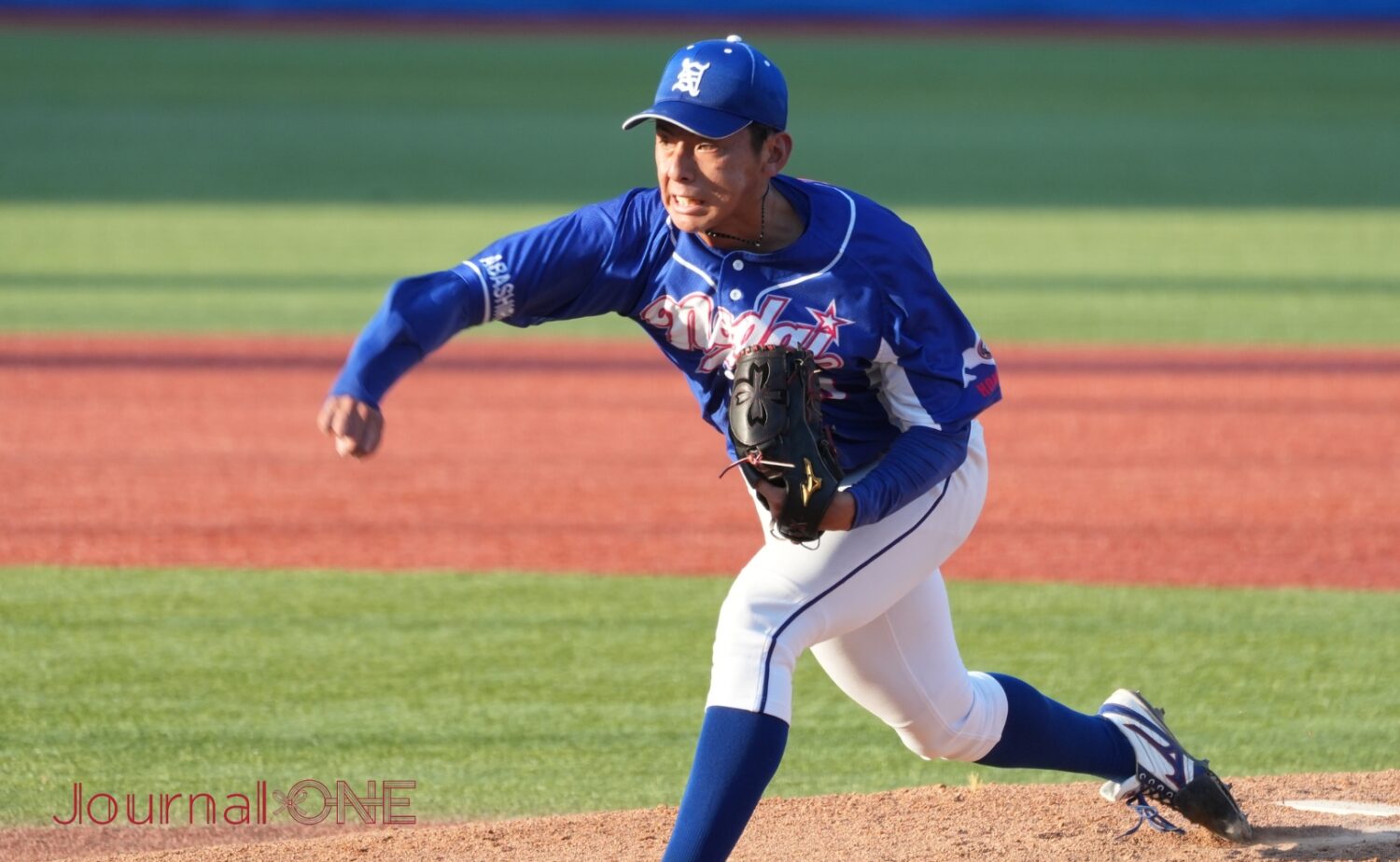 明治神宮野球大会に先発した神宮僚介(東農大オホーツク)-Journal-ONE撮影