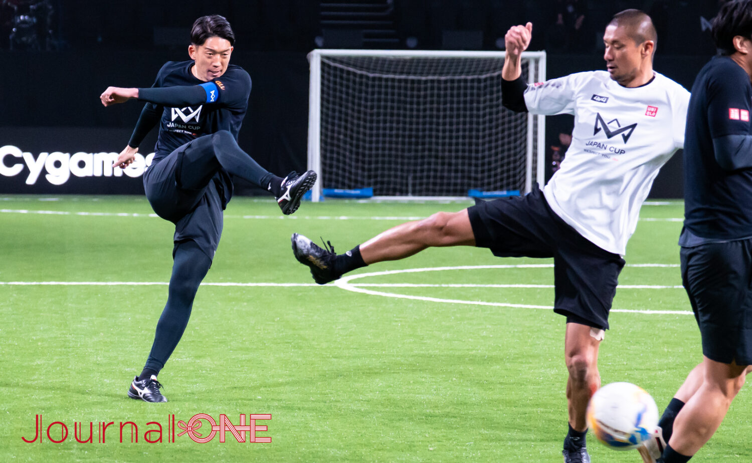 4v4 JAPAN CUP 2025 RESPECT YOU auで、本田圭佑率いるレジェンドチームの権田修一