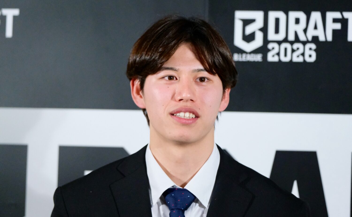 富山グラウジーズから3巡指名を受けた泉登翔