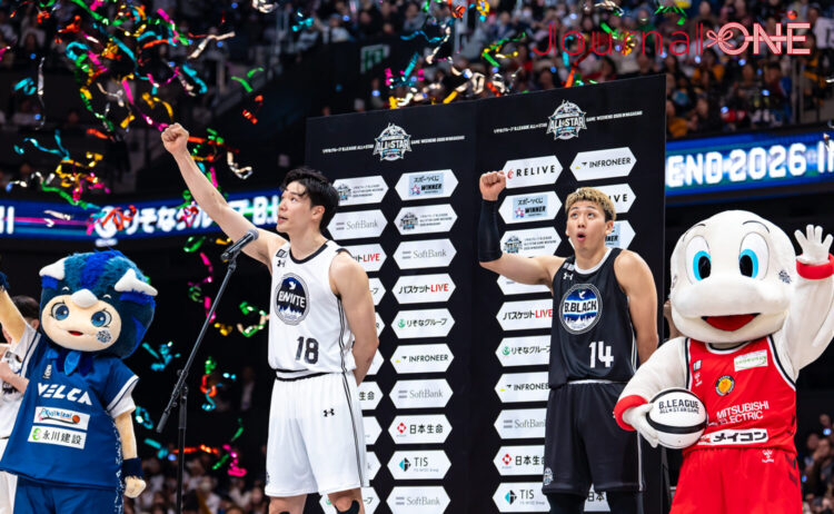 長崎ハピネスアリーナで開催されたBリーグ10周年オールスターの様子。