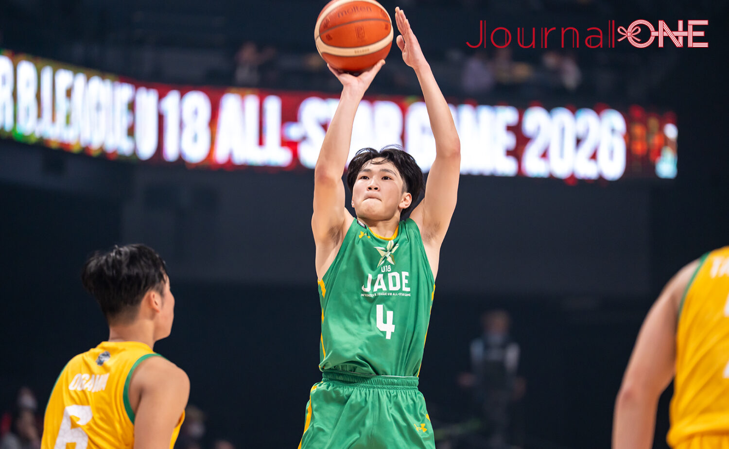 Bリーグ U18オールスター 2026 阿部真冴橙(仙台89ersユース)のシュートシーン